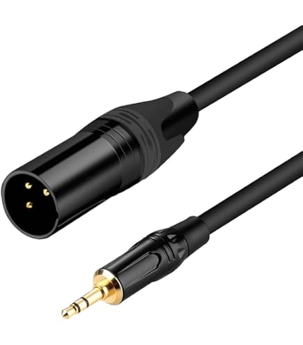 Amazon.co.jp: メスXLRから1/4インチ(3.5mm) TSモノジャックマイク